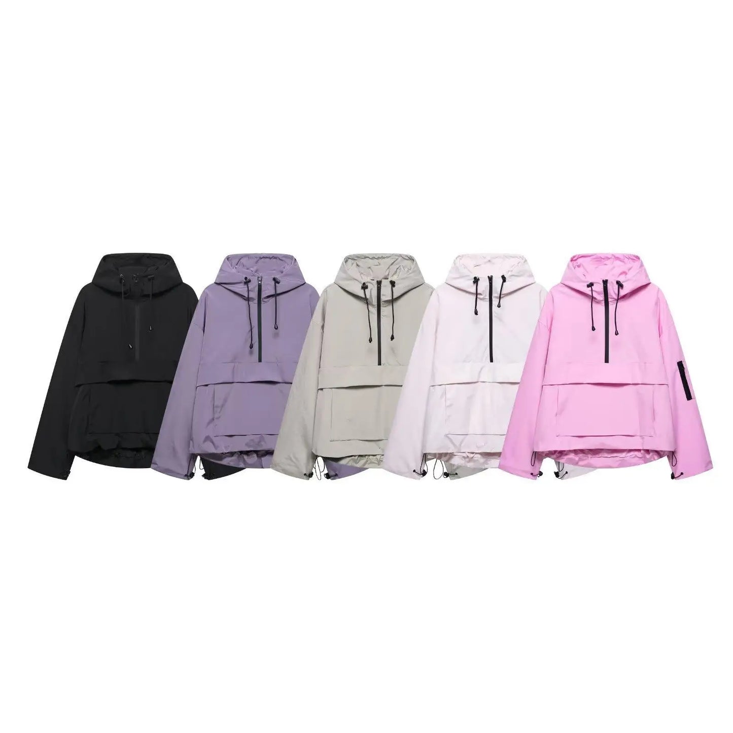 Stylish Hooded Windbreaker Jacket