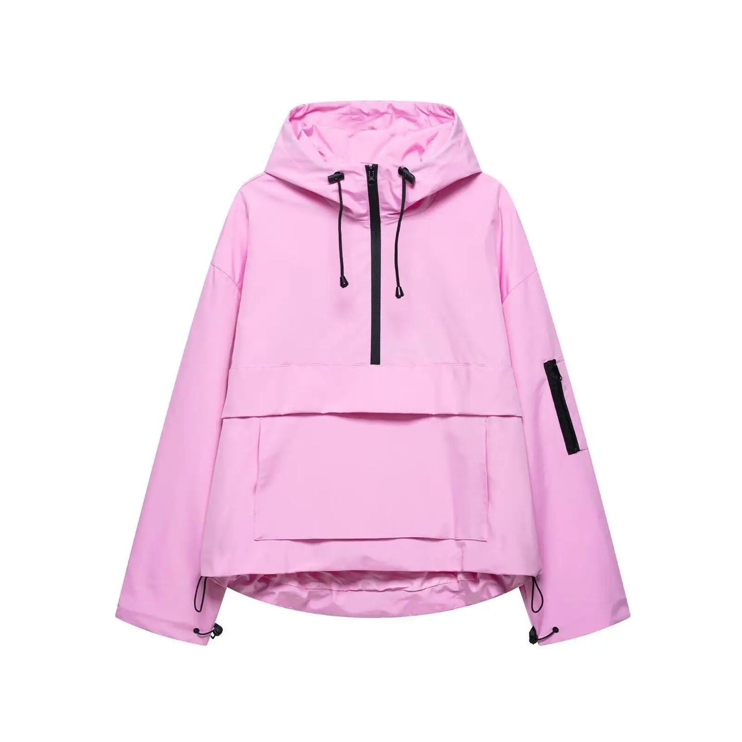 Stylish Hooded Windbreaker Jacket