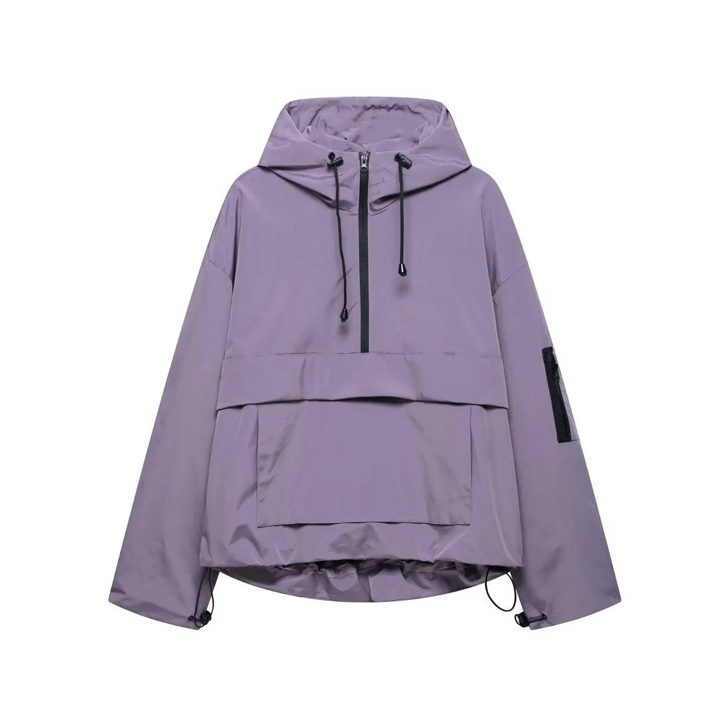 Stylish Hooded Windbreaker Jacket