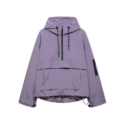 Stylish Hooded Windbreaker Jacket