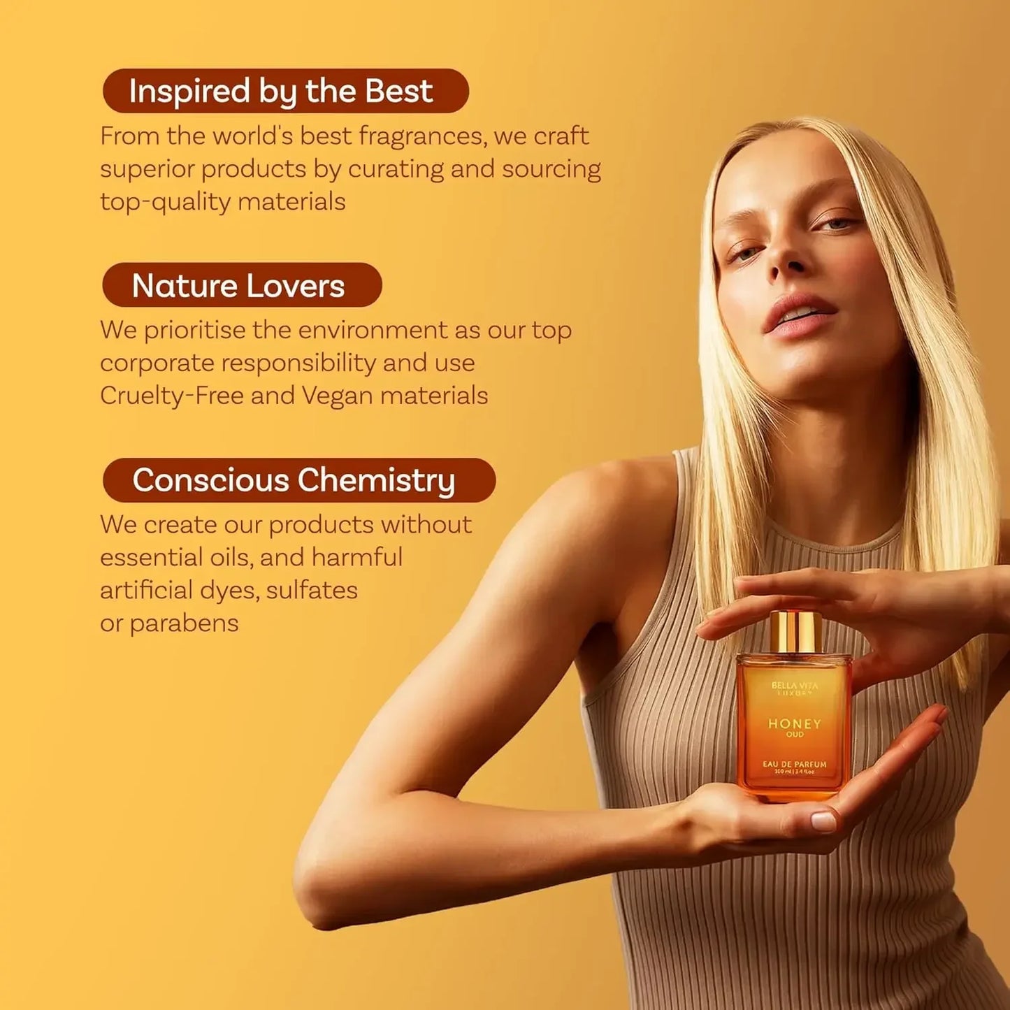 Bellavita Honey Oud – Eau de Parfum 100ml