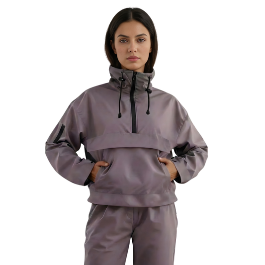 Stylish Hooded Windbreaker Jacket